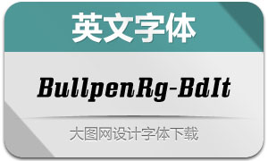 BullpenRg-BoldItalic(Ӣ)