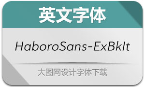 HaboroSans-ExBkIt(Ӣ)
