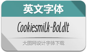 Cookiesmilk-BoldItalic(Ӣ)
