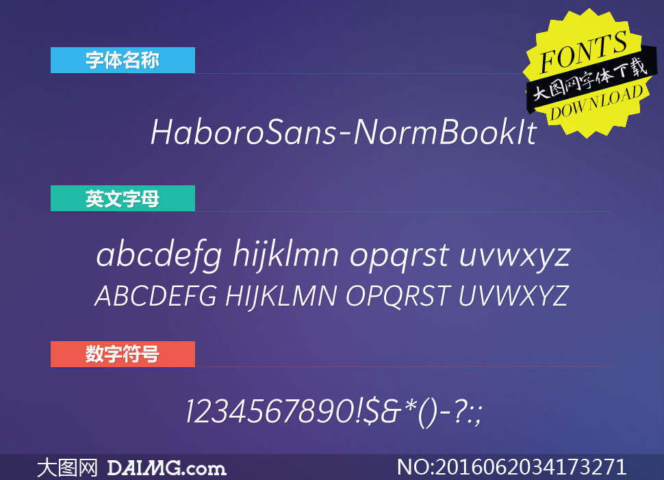HaboroSans-NormBkIt()