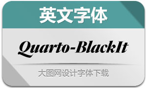 Quarto-BlackItalic(Ӣ)