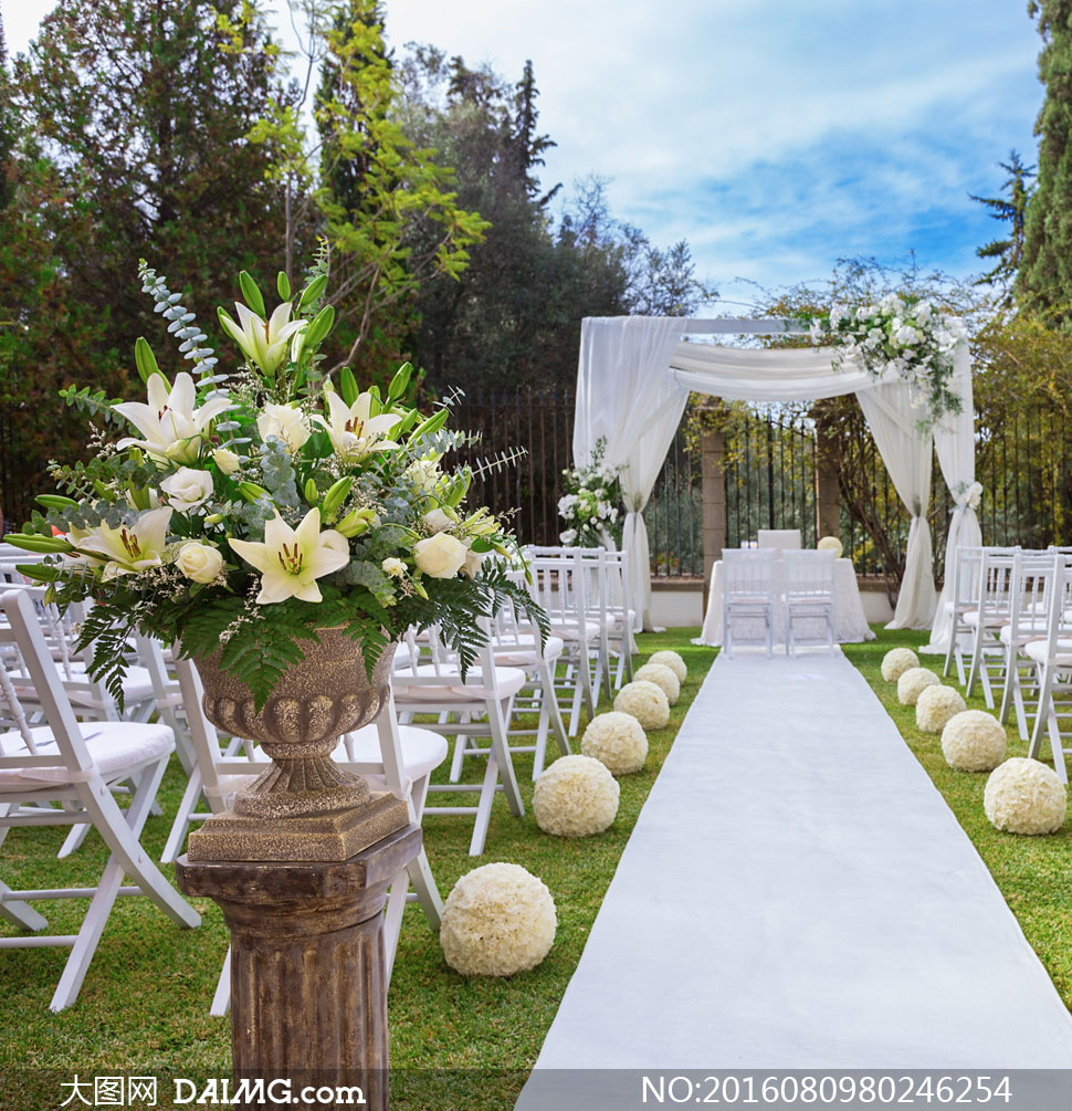 西式婚礼现场布置效果摄影高清图片