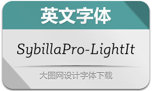 SybillaPro-LightItalic(Ӣ)