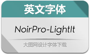 NoirPro-LightItalic(Ӣ)