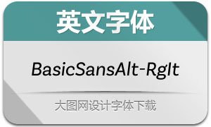 BasicSansAlt-RegularIt(Ӣ)