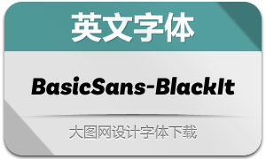 BasicSans-BlackIt(Ӣ)