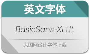 BasicSans-ExtraLightIt(Ӣ)