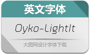 Oyko-LightItalic(Ӣ)