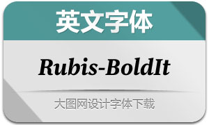 Rubis-BoldItalic(Ӣ)