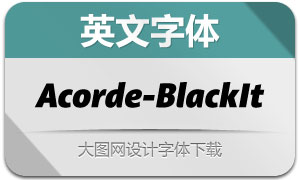 Acorde-BlackItalic(Ӣ)