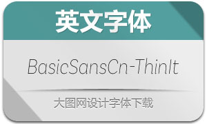 BasicSansCnd-ThinIt(Ӣ)