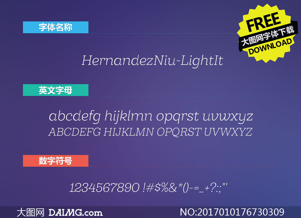HernandezNiu-LightItalic()