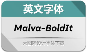 Malva-BoldItalic(Ӣ)