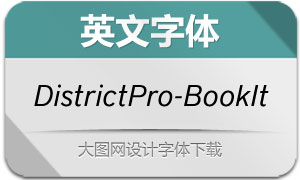 DistrictPro-BookItalic(Ӣ)