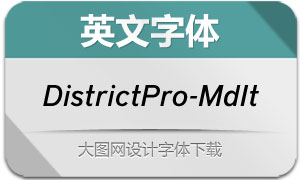 DistrictPro-MediumIt(Ӣ)