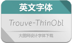 Trouve-ThinOblique(Ӣ)