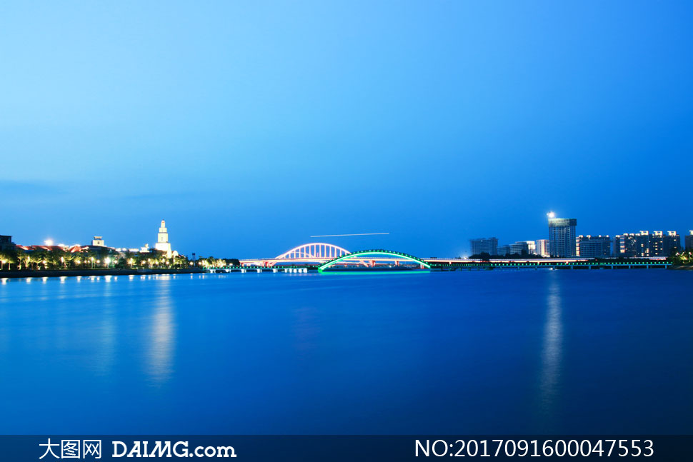 五缘湾大桥美丽夜景摄影图片 - 大图网设计素材