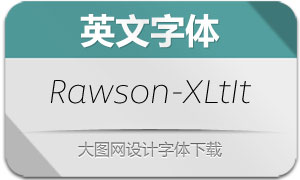 Rawson-ExtraLightItalic(Ӣ)