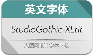 StudioGothic-ExtraLightIt()
