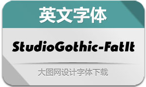 StudioGothic-FatItalic(Ӣ)