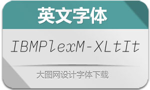 IBMPlexMono-ExtraLtIt(Ӣ)