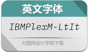 IBMPlexMono-LightIt(Ӣ)