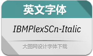 IBMPlexSansCn-Italic(Ӣ)
