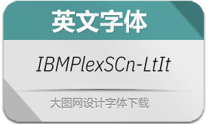 IBMPlexSansCn-LightIt(Ӣ)