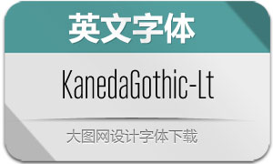 KanedaGothic-Light(Ӣ)
