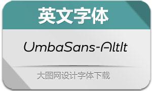 UmbaSans-AltItalic(Ӣ)