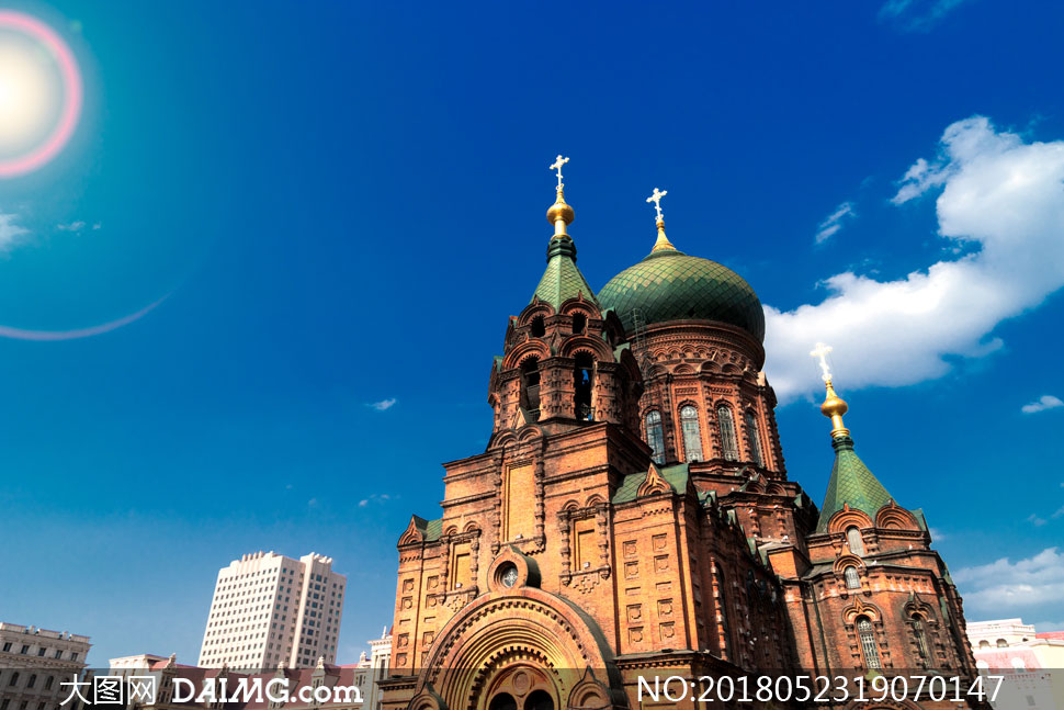 哈尔滨标志性建筑风光摄影高清图片