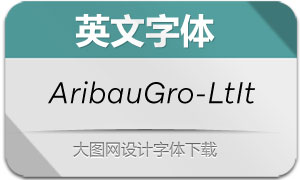AribauGro-LightItalic(Ӣ)