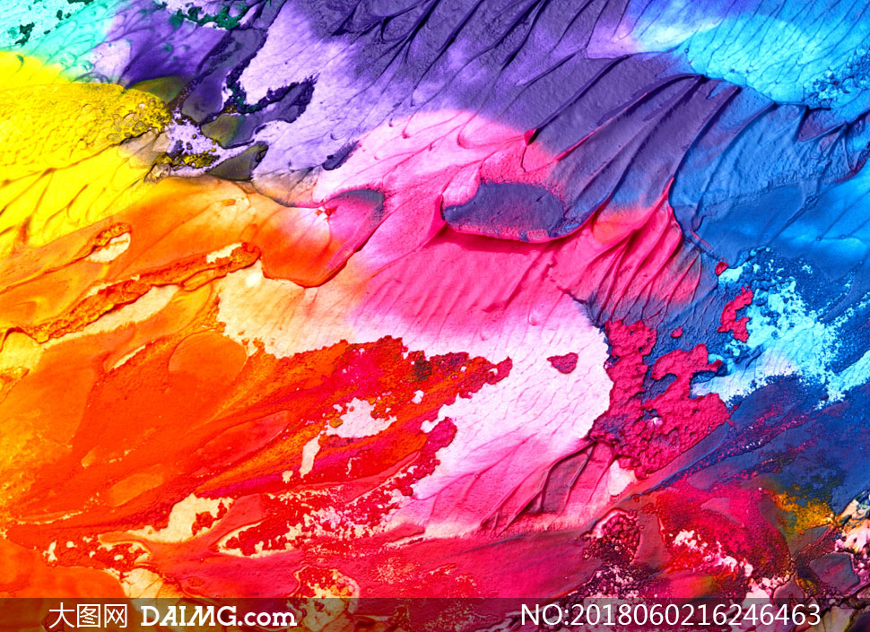 五颜六色油漆颜料抽象背景创意图片 - 大图网设计素材