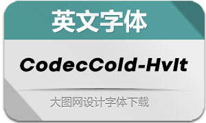 CodecCold-HeavyItalic(Ӣ)