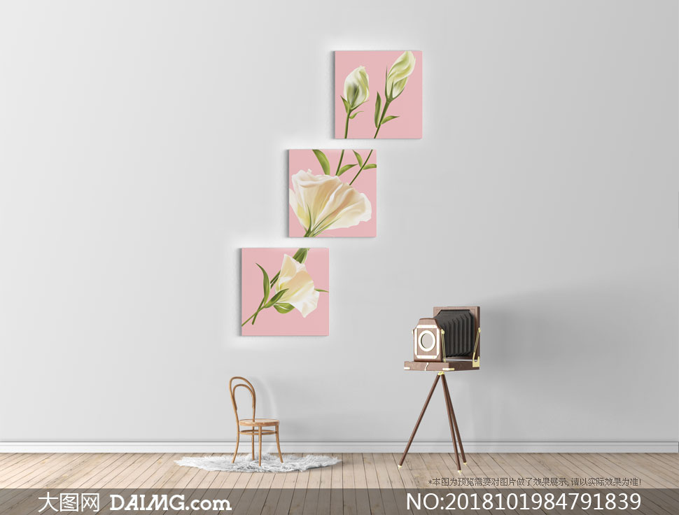 百合花卉植物主题墙壁挂画高清图片_大图网图片素材