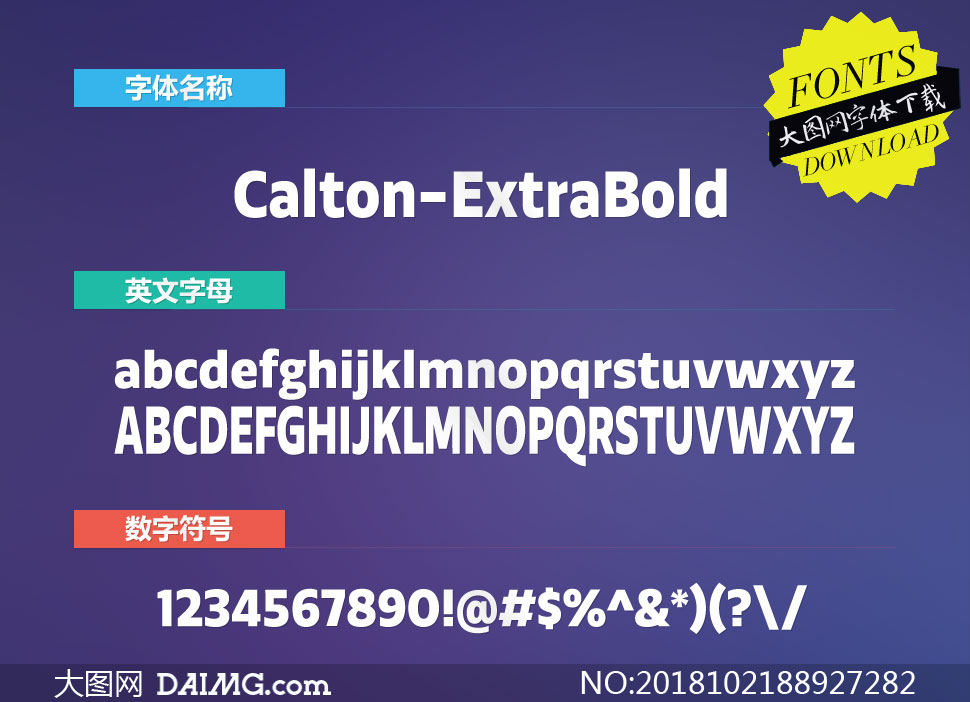 Calton-ExtraBold(Ӣ)