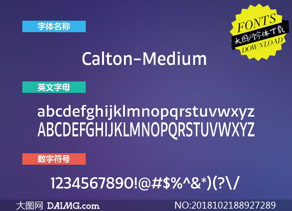 Calton-Medium(Ӣ)