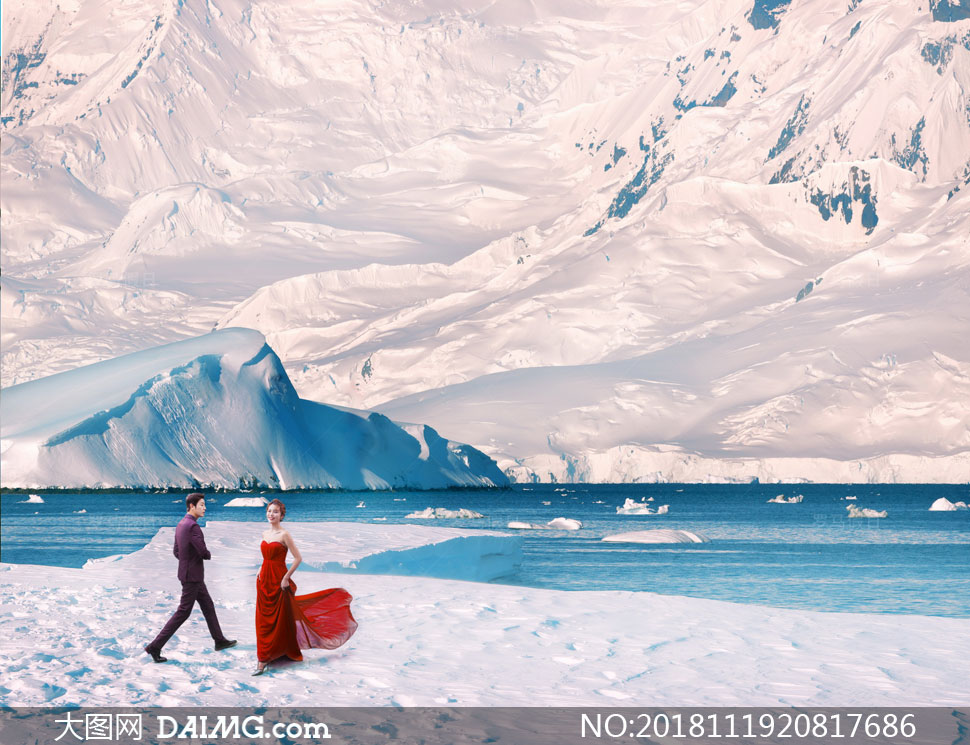 寒冷地区冰天雪地风景抠图背景模板 - 大图网设计素材图片