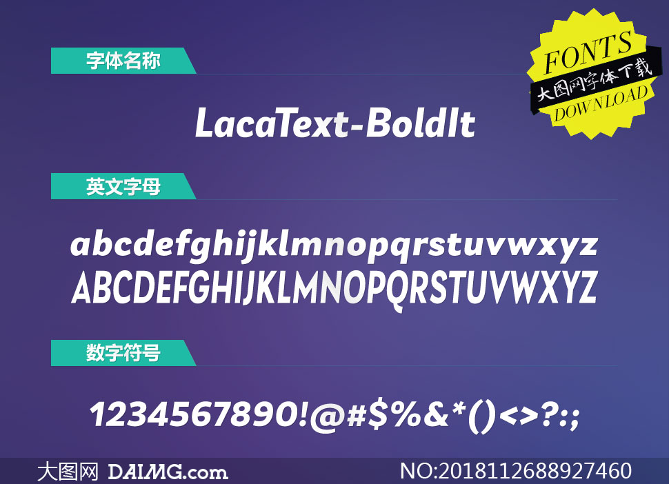 LacaText-BoldItalic(Ӣ)
