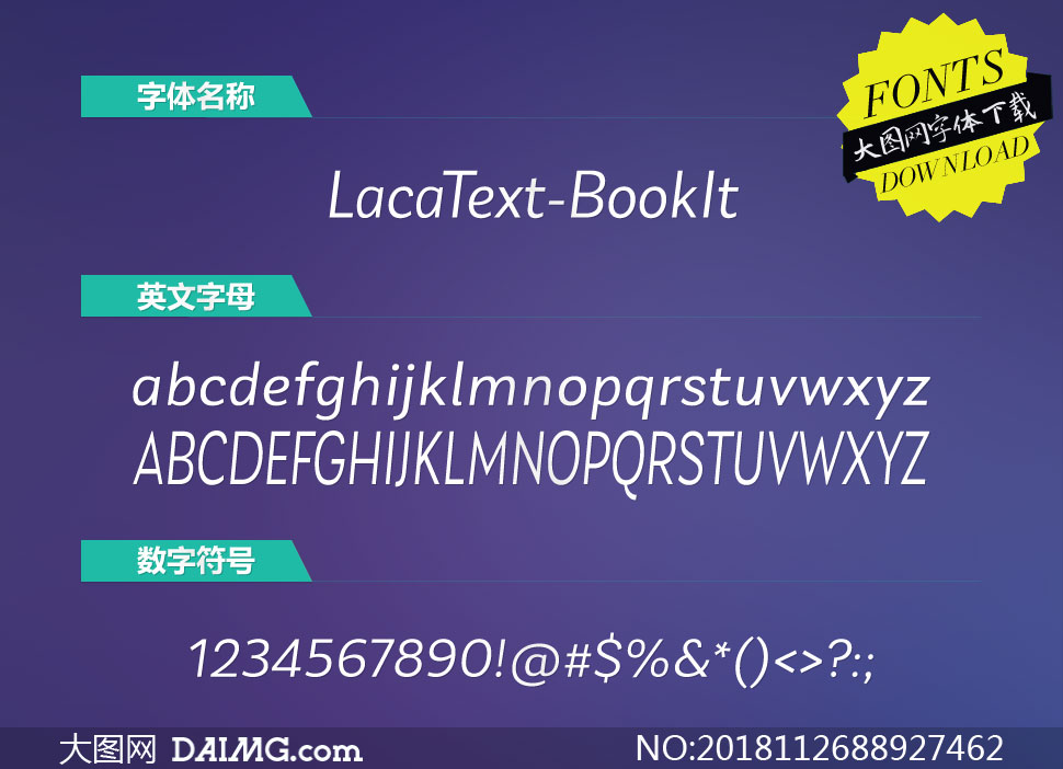 LacaText-BookItalic(Ӣ)