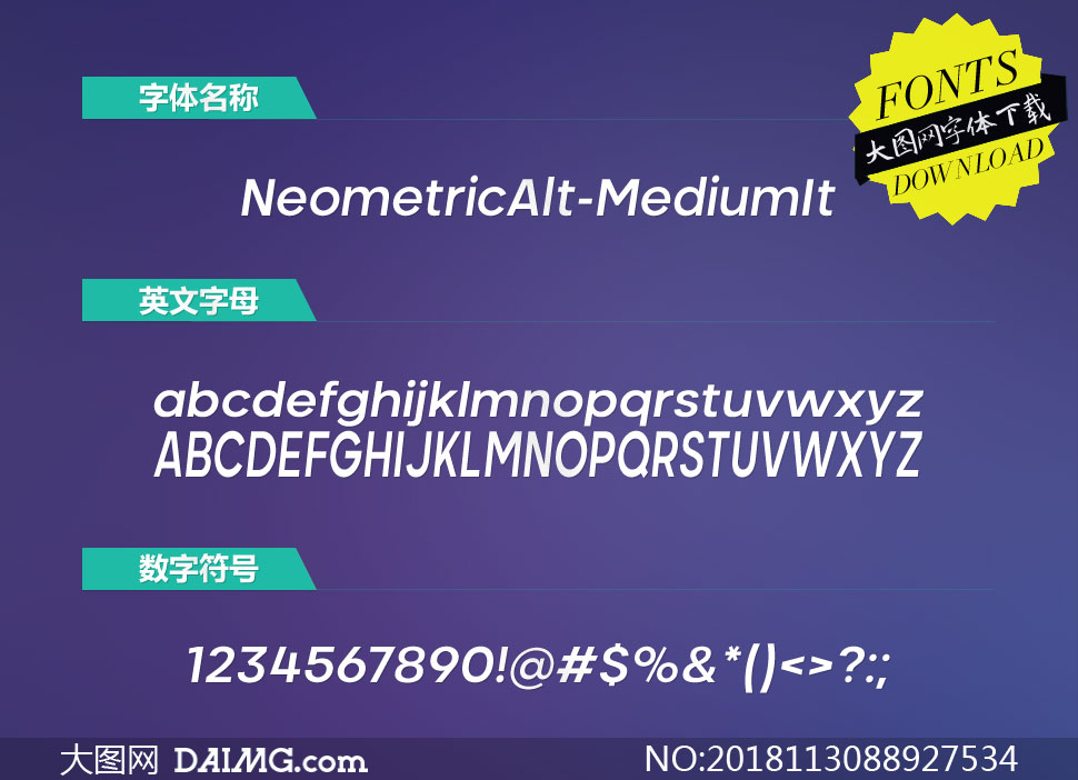 NeometricAlt-MediumIt(Ӣ)