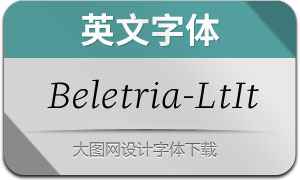 Beletria-LightItalic(Ӣ)