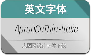 ApronCnThin-Italic(Ӣ)