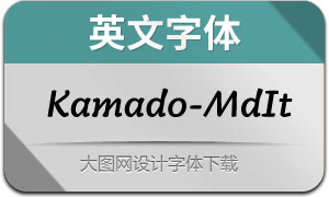 Kamado-MediumItalic(Ӣ)