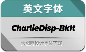 CharlieDisplay-BlackItalic(Ӣ)