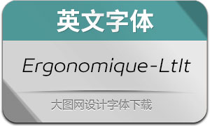 Ergonomique-LightItalic(Ӣ)