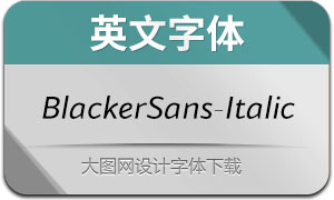 BlackerSans-Italic(Ӣ)