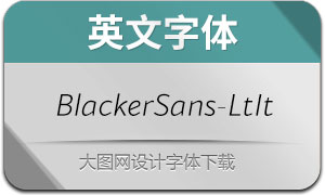 BlackerSans-LightItalic(Ӣ)