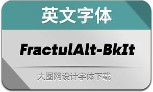 FractulAlt-BlackItalic(Ӣ)