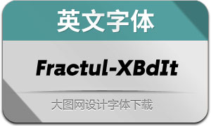 Fractul-ExtraBoldItalic(Ӣ)